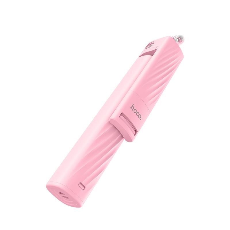 Selfie štap K8 Starry mini lightning wired monopod pink