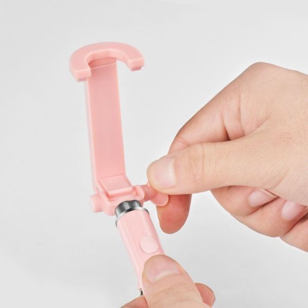 Selfie štap K5 Neoteric 3.5mm wired pink