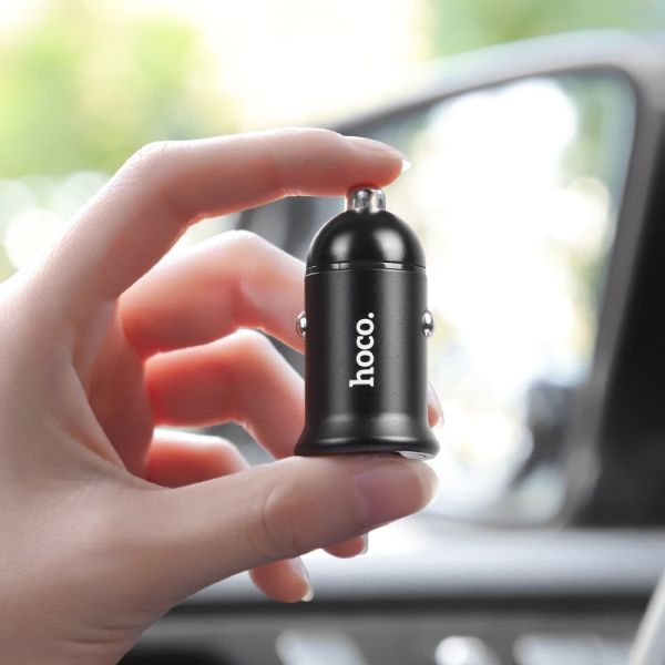 Hoco Z30 Easy route dual USB auto punjač mini crni