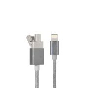 Hoco UPL16 USB kabal za brzo punjenje iPhone 5/5s/5c/SE/6/6s/6Plus/6sPlus, sivi