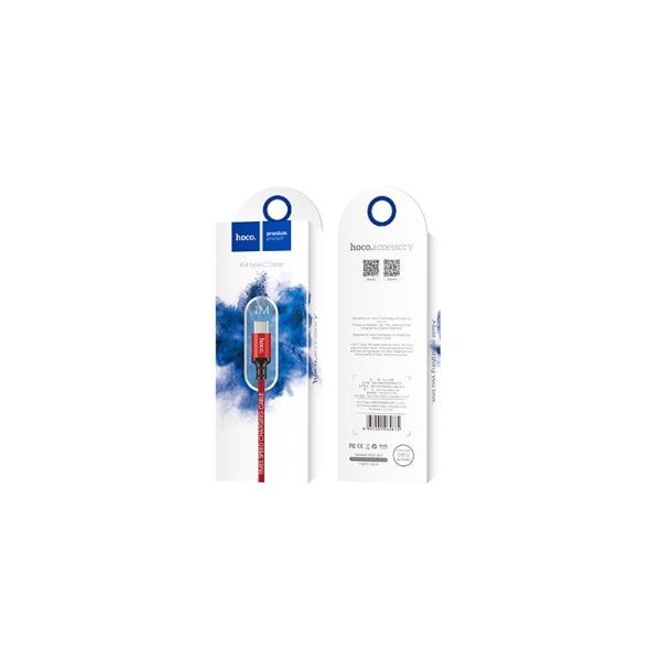 Hoco X14 Times speed type-c USB kabl crveni