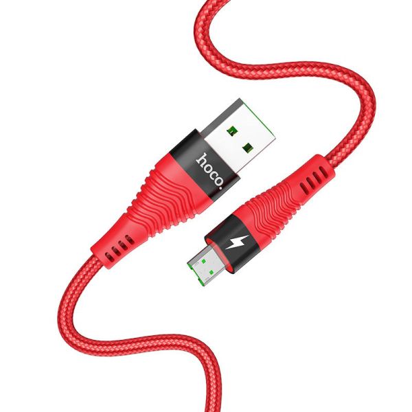 Hoco U53 4A Flash micro USB kabl crveni