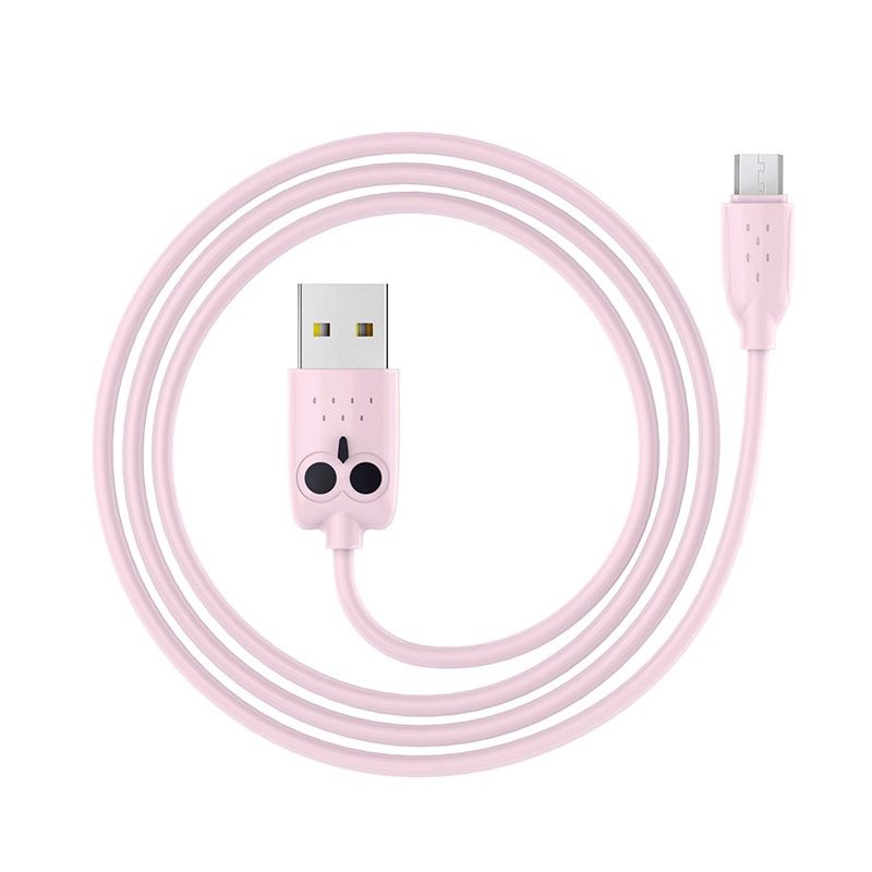 Hoco kikibelief KX1 micro USB kabl pink