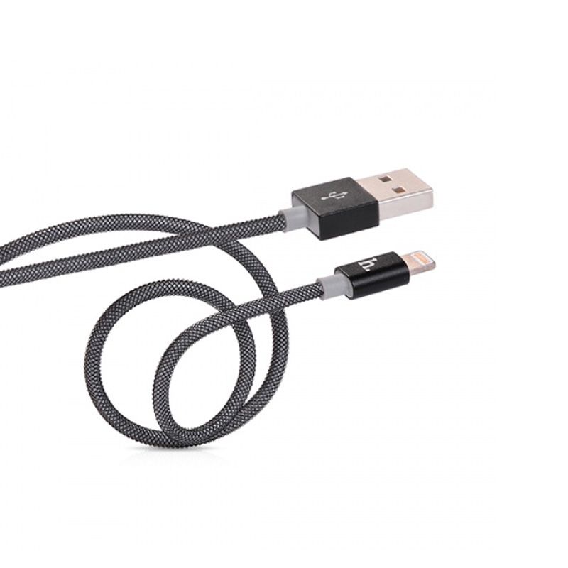 Hoco UPL09 Metal USB kabal za iPhone 5/5s/5c/SE/6/6s/6Plus/6sPlus, crni