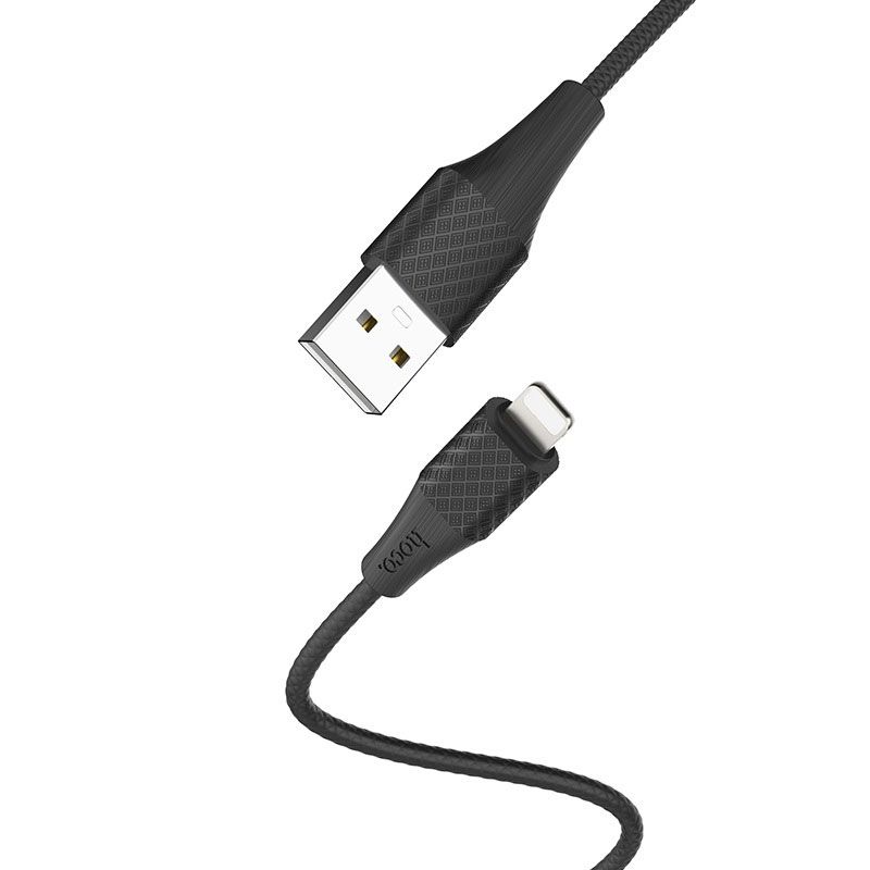 Hoco X32 Excellent charging lighting USB kabl crni