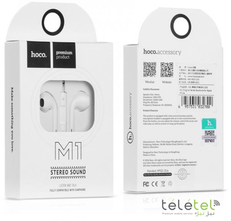 HOCO M1 Original Series Earphone for Apple