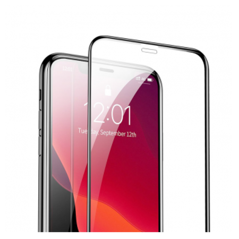 BASEUS 3D TEMPERED GLASS 0.3MM IPHONE XR/11  CRNO
