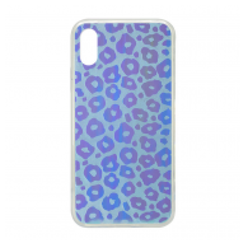 HOLOGRAM 3D LEOPARD IPHONE X/XS PLAVA.