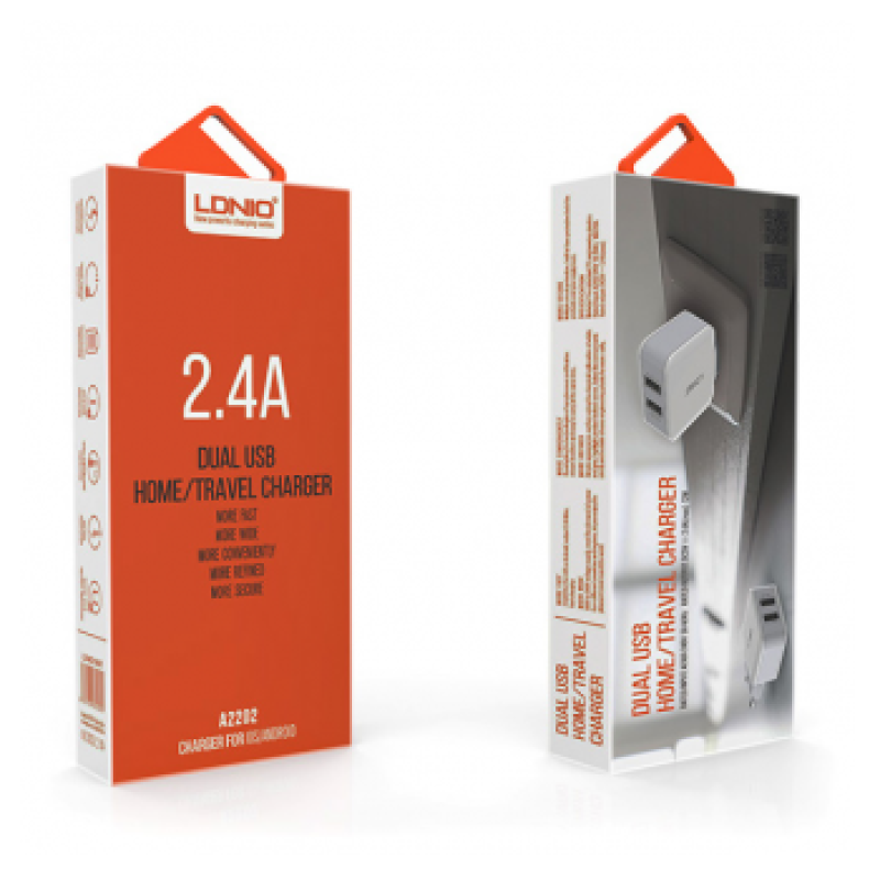 KUCNI PUNJAC LDNIO A2202 DUAL USB (2X2,4A)