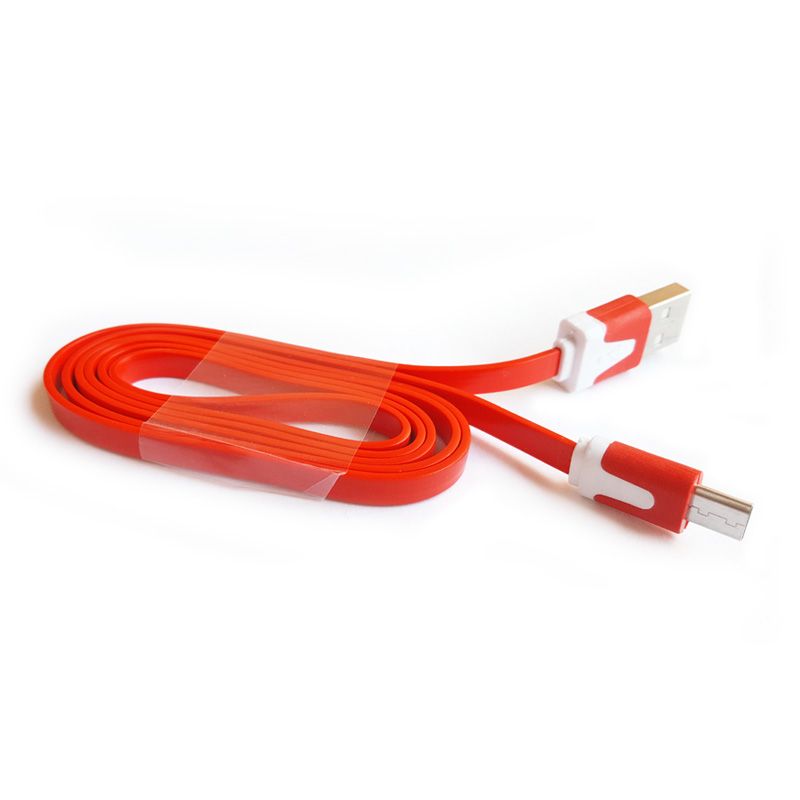 Micro USB kabal flat TPNM, crveni
