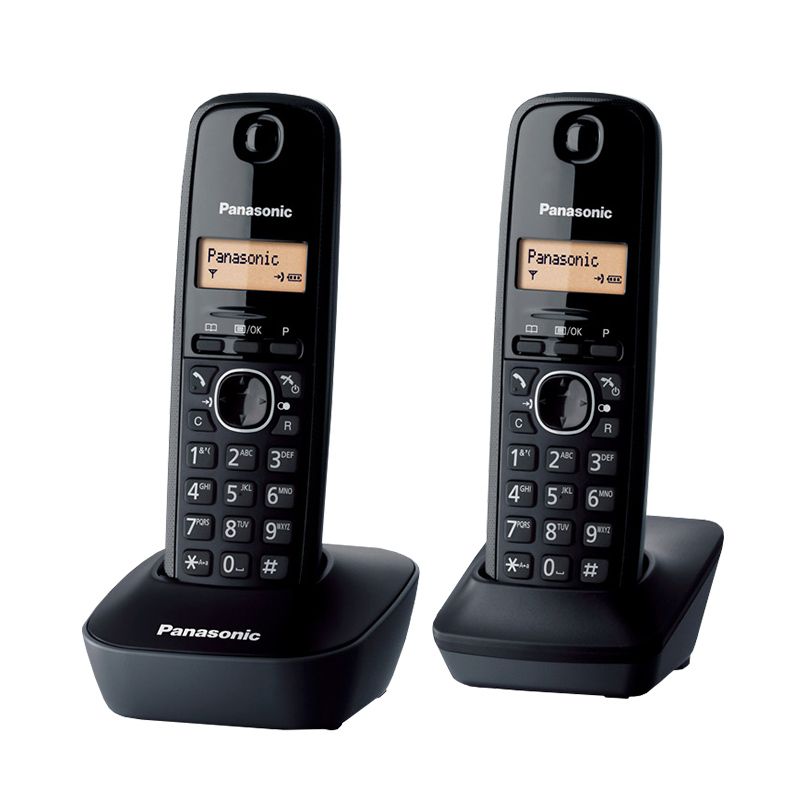 Bežični telefon Panasonic KX-TG1612, crni