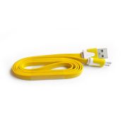 Micro USB kabal flat TPNM, žuti