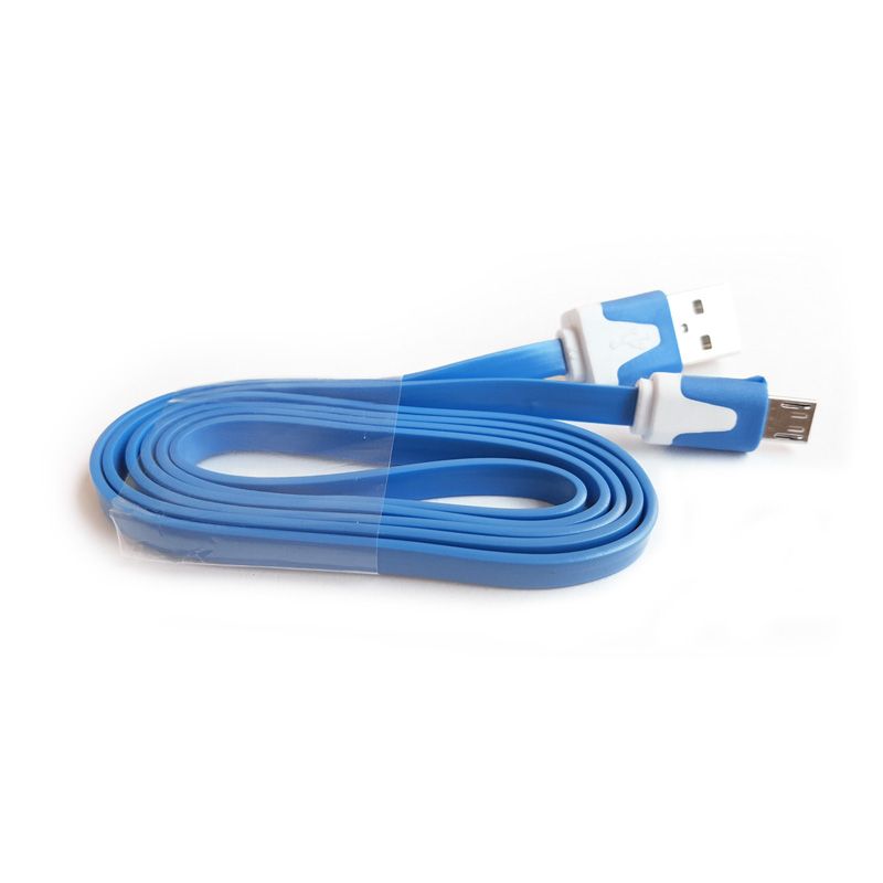 Micro USB kabal flat TPNM, plavi