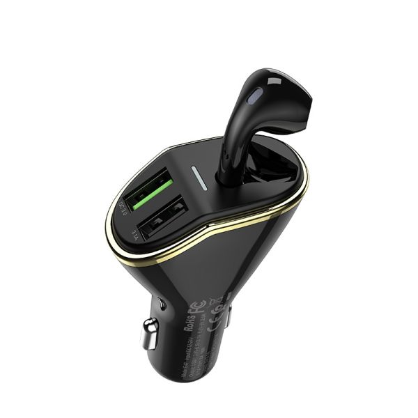 HOCO Car charger “E47 Traveller” with wireless headset