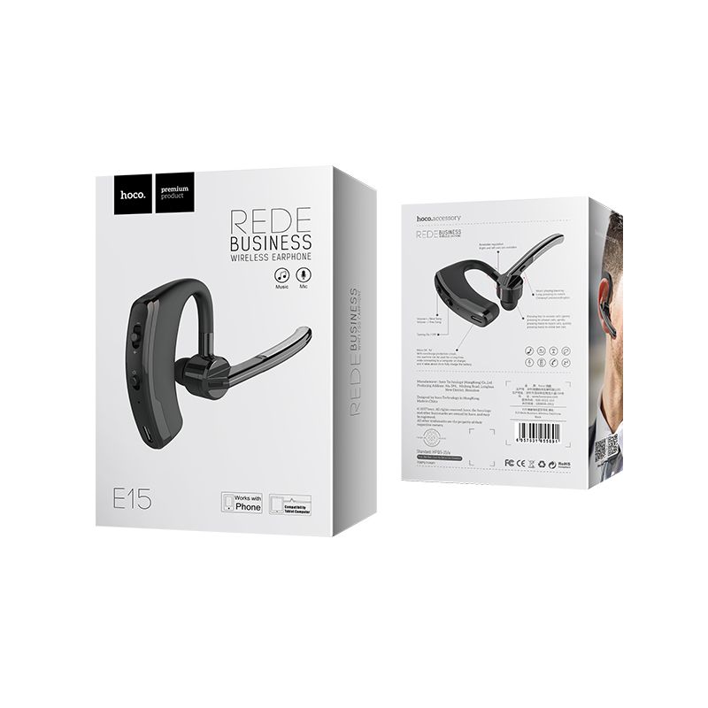 HOCO Wireless headset “E15 Rede” earphone with mic