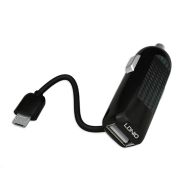 Auto punjač Ldnio Micro USB DL-C25 2.1A, crni