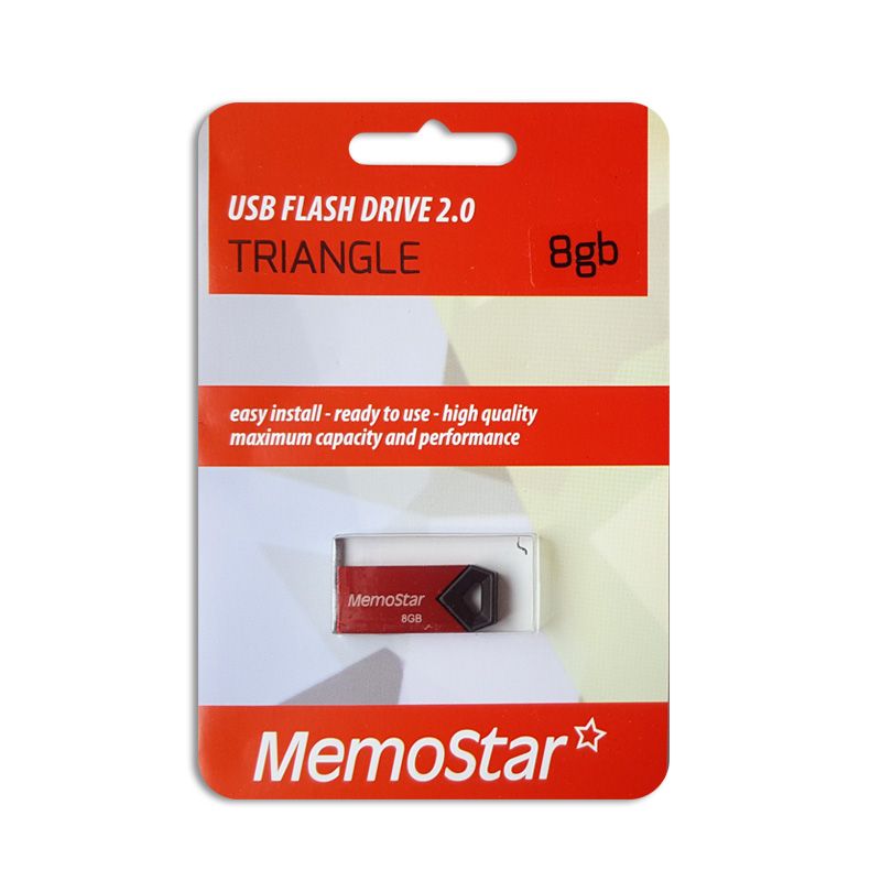 Usb Flash disk Memostar Triangle 8Gb, crveni