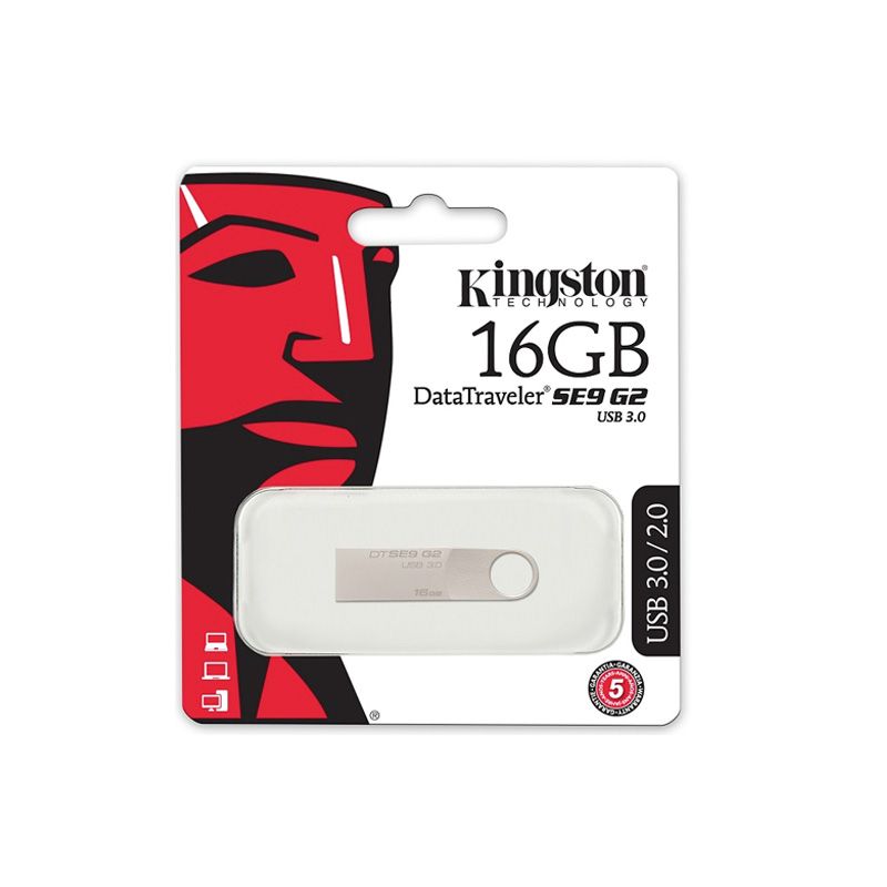 Usb Flash disk Kingston Data Traveler SE9 G2 16Gb, srebrni