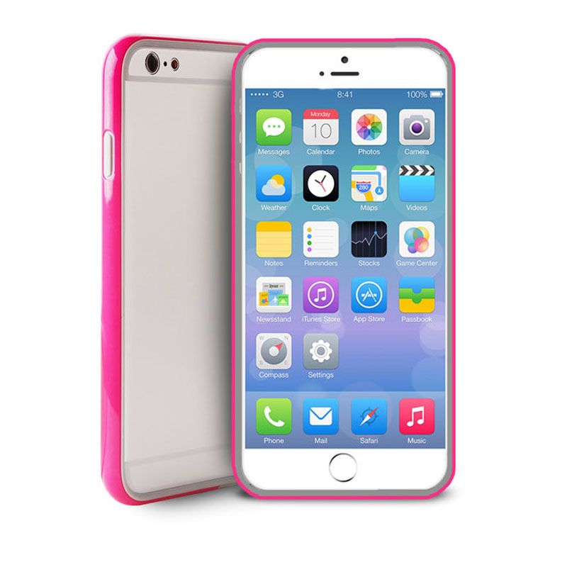 Futrola Puro Bumper sa zaštitom za ekran iPhone 6/6s, pink