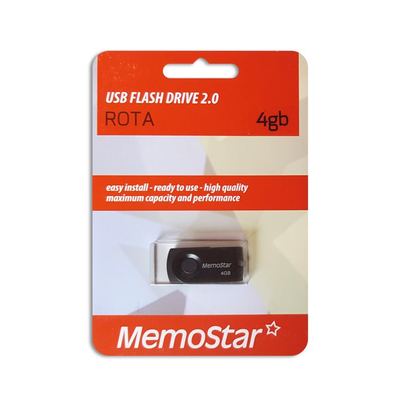 Usb Flash disk Memostar Rota 4GB, crni