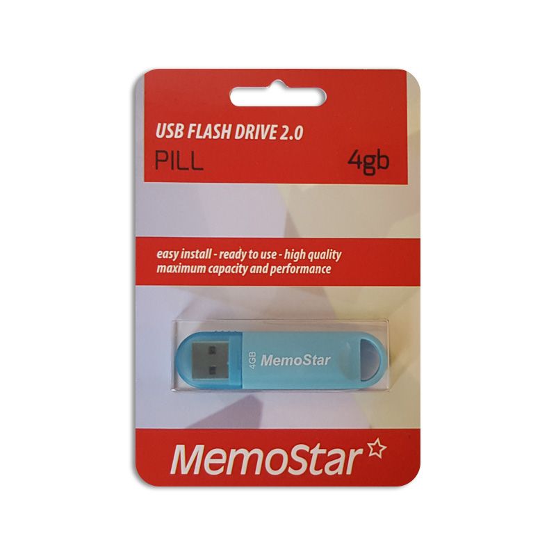 Usb Flash disk Memostar Pill 4GB, plavi