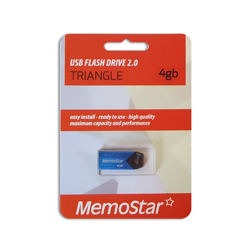 Usb flash disk Memostar Triangle 4GB, plavi