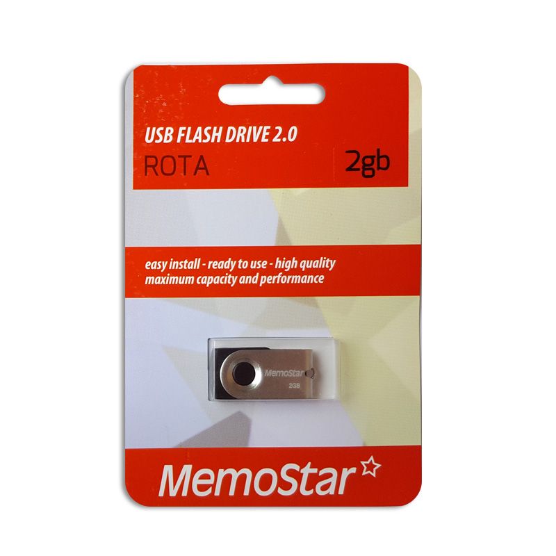 Usb Flash disk Memostar Rota 2GB, srebrni