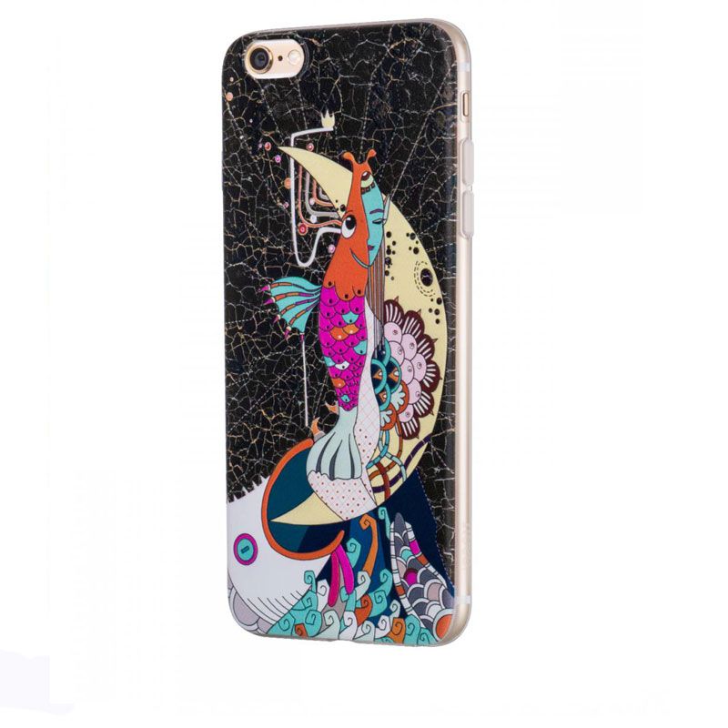 Hoco futrola element series Mythology printed case za iPhone 6/6s mermaid, crna
