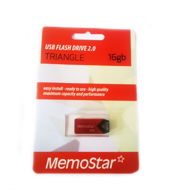 Usb Flash disk Memostar Triangle 16GB, crveni