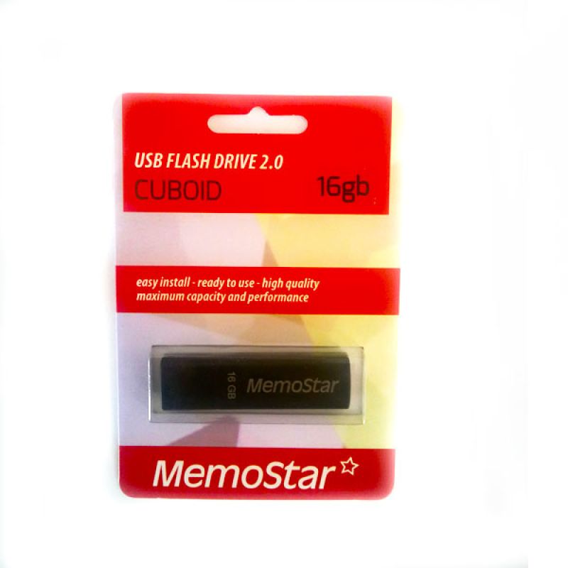 Usb Flash disk Memostar Cuboid 16Gb , crni