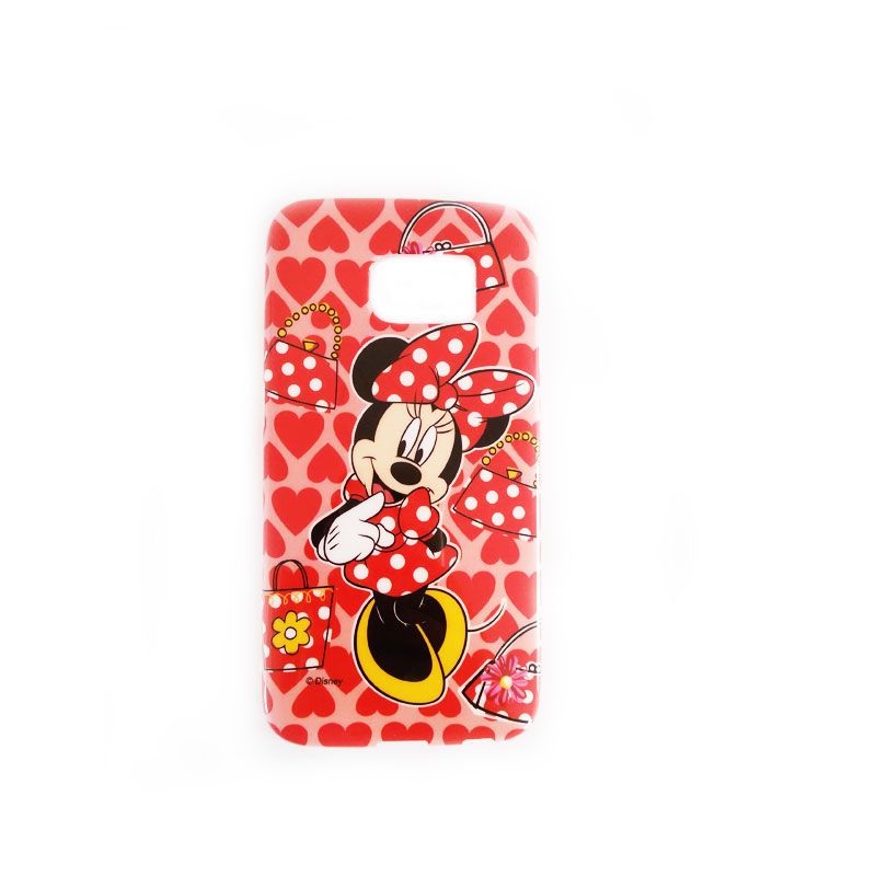 Futrola silikon Print za Samsung G925 S6 edge Minnie Mouse, crvena