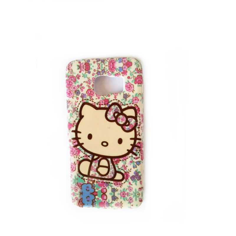 Futrola silikon Print za Samsung G920 S6 Hello Kitty cvetna