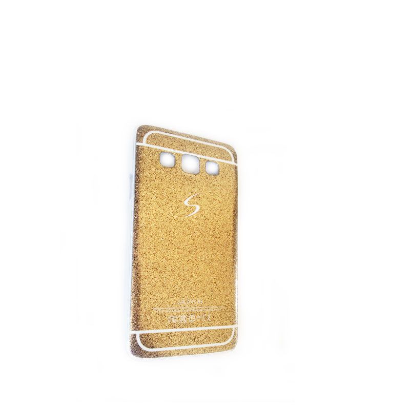 Futrola silikon Glitter logo za Samsung A300 A3, zlatna